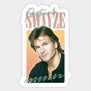 Patrick Swayze •  • Retro Graphic Design Sticker